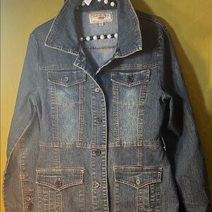 PSK Denim Long Sleeve Jean Button Down Dress